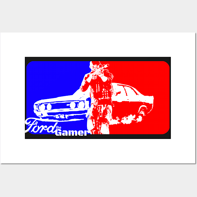 Ford the Gamer-Banner Wall Art by Ironmatter